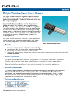 Delphi Variable Reluctance Sensor