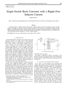 Single-Switch Buck Converter with a Ripple