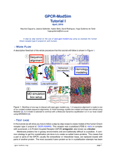 GPCR-ModSim Tutorial I