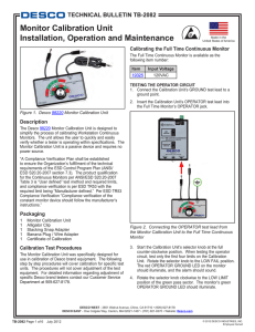 Monitor Calibration Unit