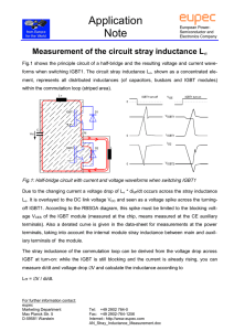 Measurement of the circuit stray inductance Lσ