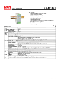 DR-UPS40 - Datasheet