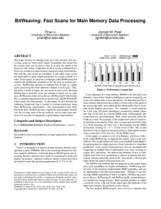 BitWeaving: Fast Scans for Main Memory Data Processing