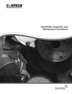 StormFilter Inspection and Maintenance Procedures