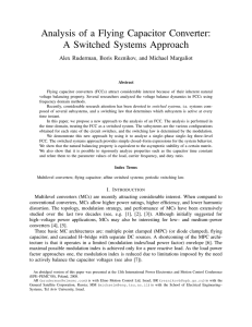 Analysis of a Flying Capacitor Converter: A Switched Systems