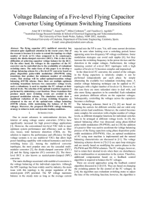 Voltage Balancing of a Five-level Flying Capacitor Converter Using