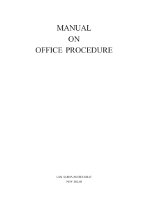 Manual on Office Procedure (English)