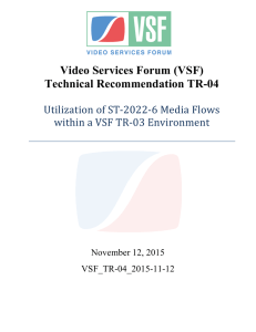 Video Services Forum (VSF) Technical Recommendation TR-04