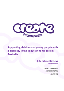 Supporting children and young people with a disability living in out
