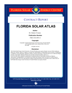 florida solar atlas - Florida Solar Energy Center