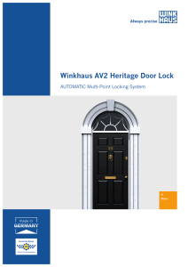 Winkhaus AV2 Heritage Door Lock
