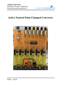 Active Neutral Point Clamped Converter Report