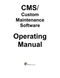 Custom Maintenance Software