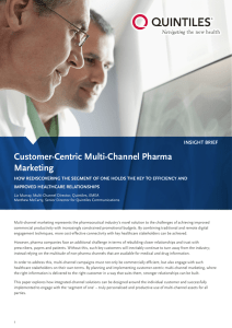 Customer-Centric Multi-Channel Pharma Marketing