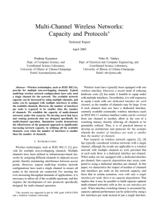 Multi-Channel Wireless Networks: Capacity and