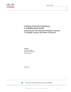 Unifying Customer Experience in a Multichannel World