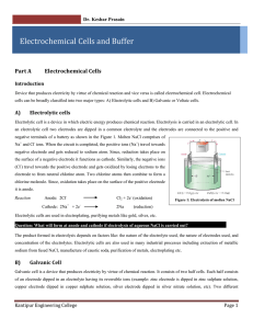 Chemistry Note(Electrochemical cells) - KEC