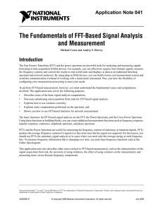 The Fundamentals of FFT-Based Signal Analysis and Measurement