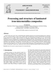Processing and structure of laminated iron
