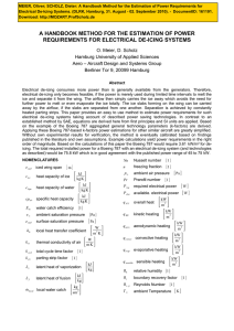 Estimation of Power Requirements for Electrical De