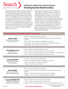 Developmental Relationships Framework