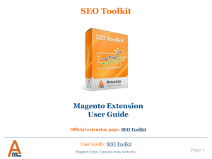 SEO Toolkit Magento Extension by Amasty | User Guide