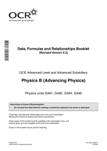 Physics B (Advancing Physics)