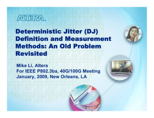 Deterministic Jitter