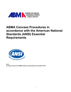 ABMA Canvass Procedures in accordance with the American