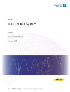 IEEE 09 Bus System - Manitoba HVDC Research Centre