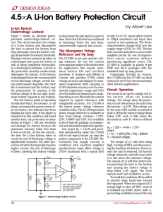 A Li-Ion Battery Protection Circuit