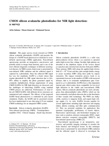CMOS silicon avalanche photodiodes for NIR light detection: a