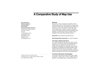 A Comparative Study of Map Use