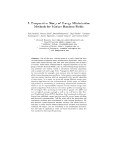 A Comparative Study of Energy Minimization Methods for Markov