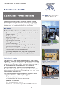 Light Steel Framed Housing