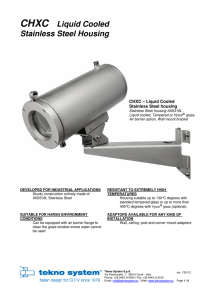 CHXC Liquid Cooled Stainless Steel Housing