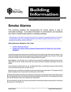 Smoke alarms - City of Burnaby