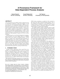 A Provenance Framework for Data-Dependent Process