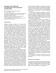 IMPEDANCE SPECTROSCOPY OF DIELECTRICS AND