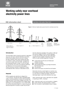 Working safely near overhead electricity power lines AIS8