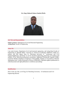 Dr. (Eng). Richard Ocharo Onchiri - Masinde Muliro University of