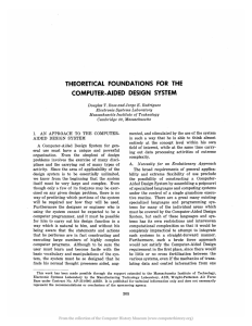 Theoretical Foundations for the Computer