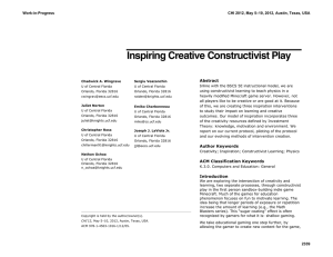Inspiring Creative Constructivist Play
