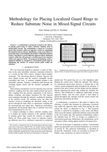 Methodology for Placing Localized Guard Rings to Reduce