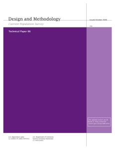 Design and Methodology: Current Population Survey