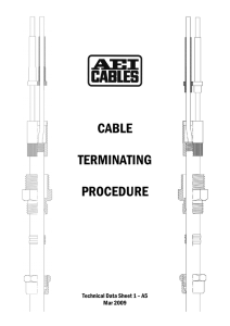 cable terminating procedure