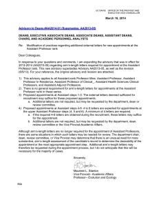 March 18, 2014 Advisory to Deans #AA2014