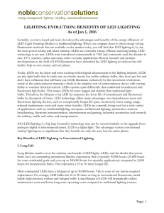 LED Revolution and Benefits - Noble Conservation Solutions