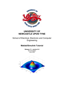 Matlab/Simulink Tutorial