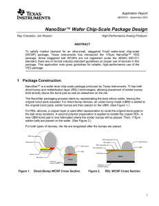 NanoStar™ Wafer Chip-Scale Package Design